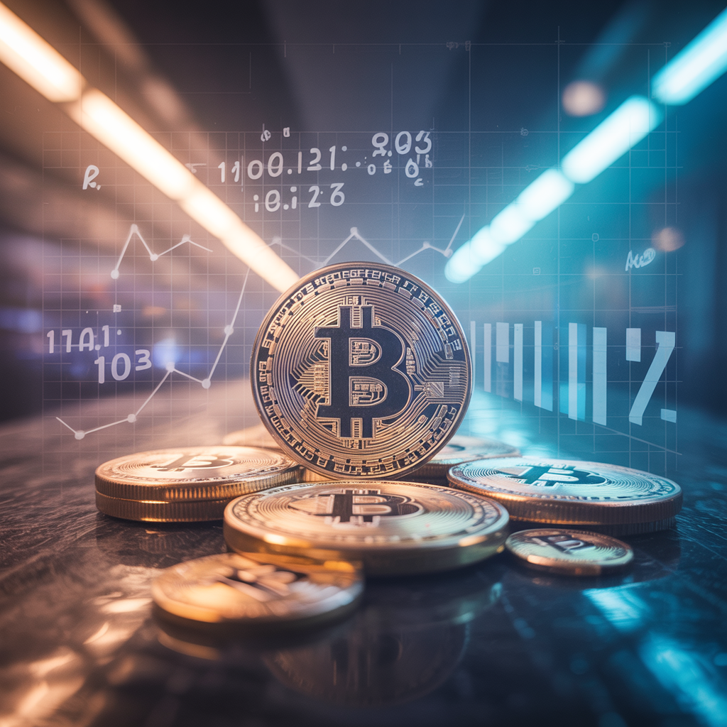 Image symbolique de la performance et des perspectives du Bitcoin