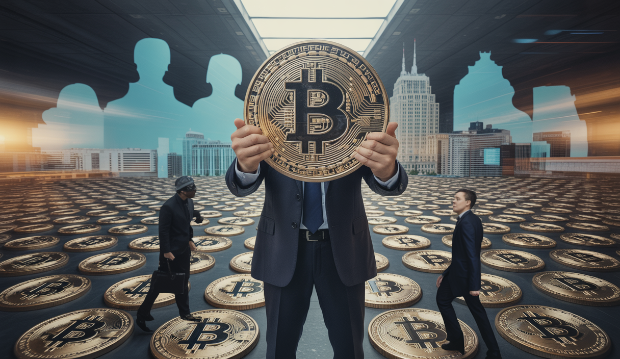 Illustration de BlackRock investissant massivement dans Bitcoin.