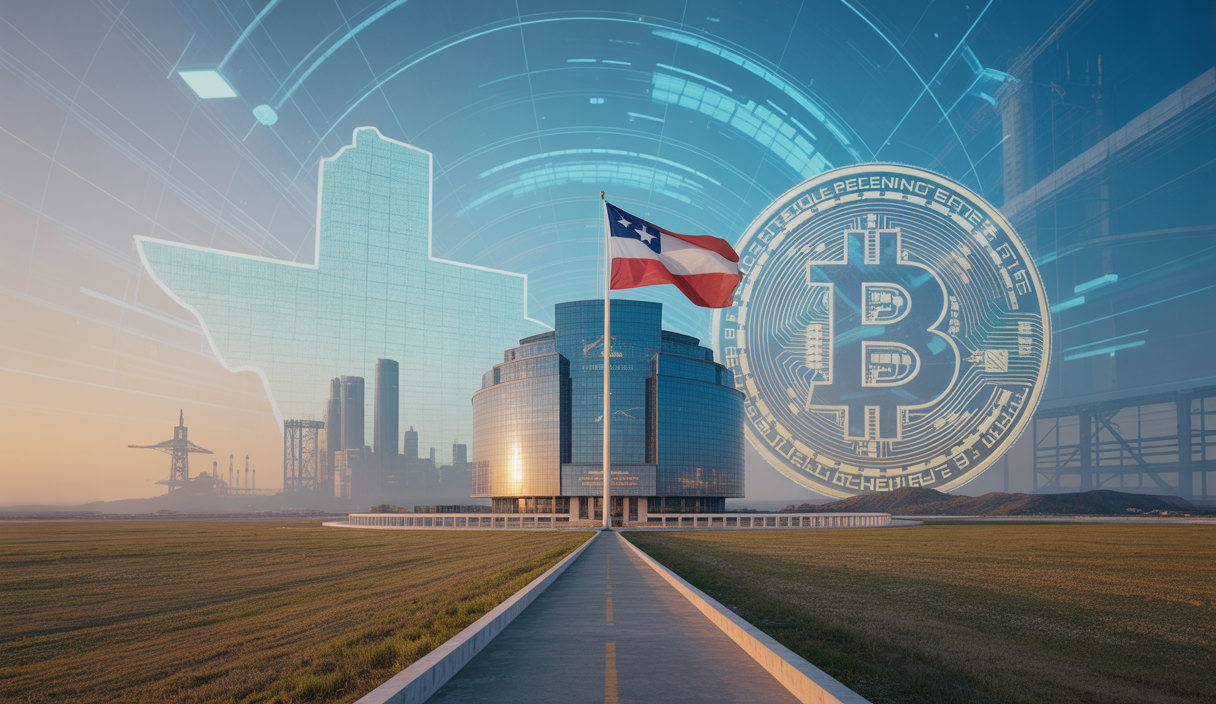 Illustration d'une réserve stratégique de Bitcoin au Texas